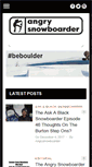 Mobile Screenshot of angrysnowboarder.com
